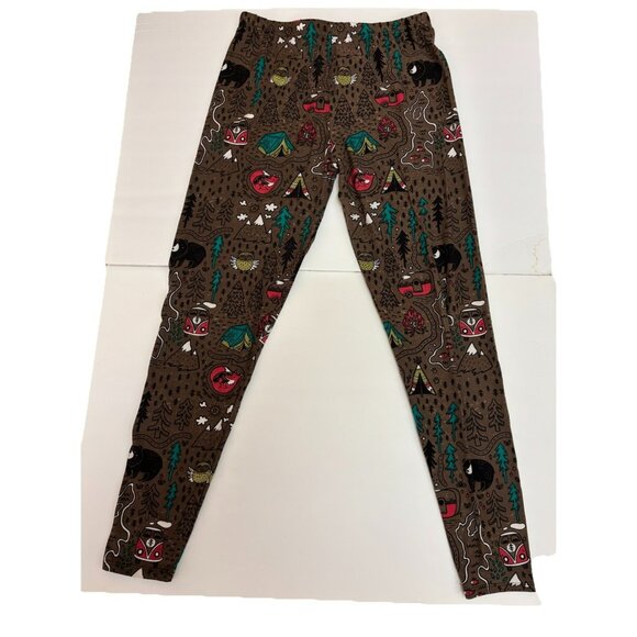 Camping Adventure Print | My Legging Craze Buttery Soft Leggings – Plus Size - Picture 1 of 5